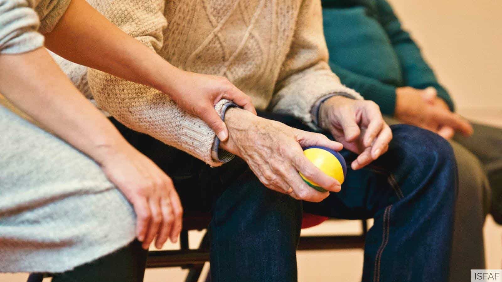 Person Holding a Stress Ball